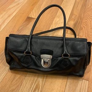 Prada Bufalo Easy Black Leather Handbag